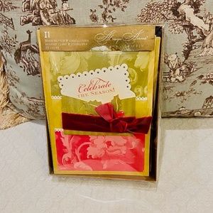 MR3-Vintage Anna Griffin 10 Piece 3D Handmade Boxed Christmas/Holiday Ca…